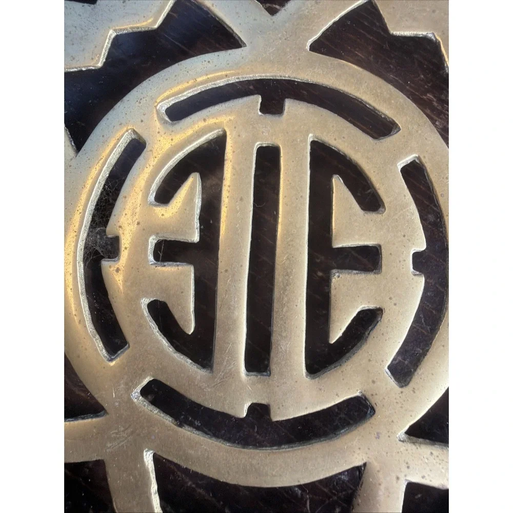 vintage brass trivet 9